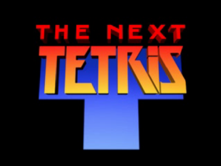 Tetris X title screen for Playstation